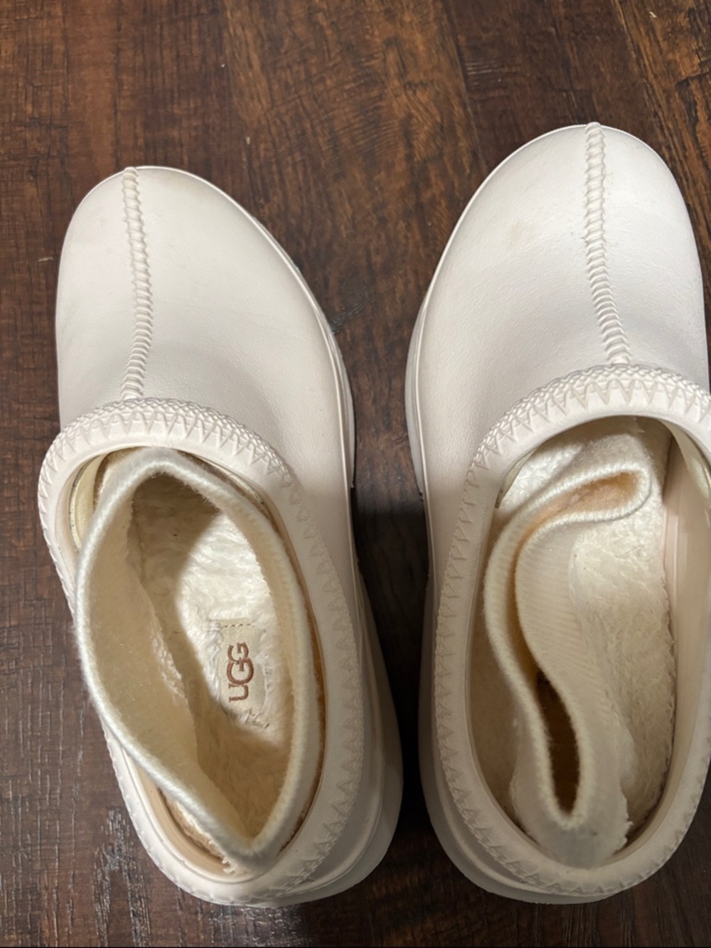 UGG Tasman x white removable sock slip on clog shoe rain boot - Picture 3 of 7